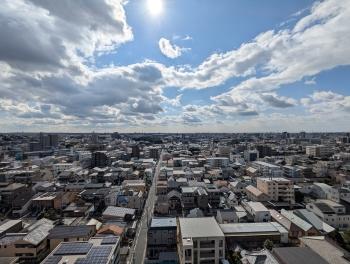 南側バルコニーからの眺望（眺望は永続的に保証されるものではありません）