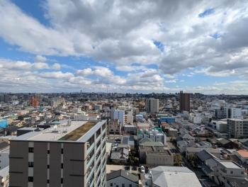 東側バルコニーからの眺望（眺望は永続的に保証されるものではありません）