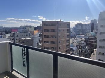 南西向きバルコニーからの眺望