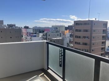 南西向きバルコニーからの眺望