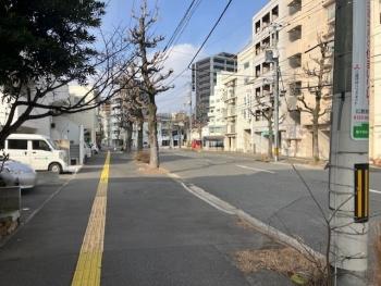 前面道路幅員約２０ｍ