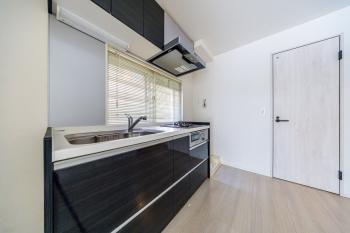 システムキッチン（二口コンロ）