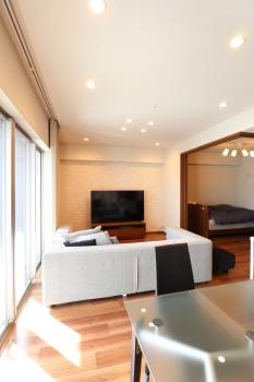 ガス温水式床暖房のあるリビング・ダイニング