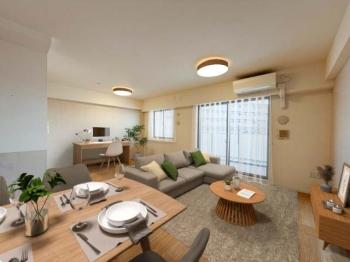 CGで家具等を設置したイメージです