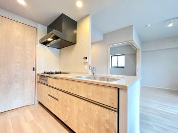 ２ＷＡＹ動線のカウンターキッチン　ＣＧによるリフォームイメージです