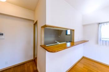 対面式カウンター付きキッチン