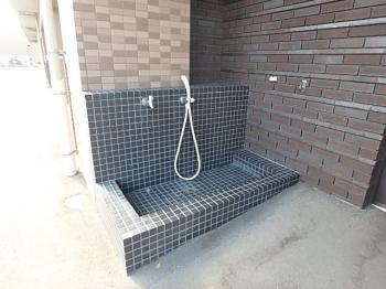 ペットの足洗い場