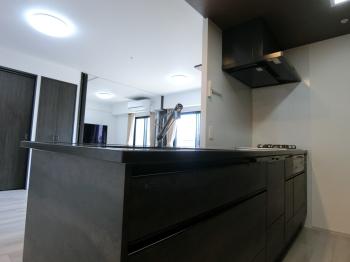 対面式キッチン。ディスポーザー、食器洗浄乾燥機もございます