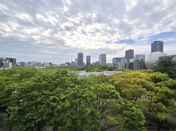 西側バルコニーからの眺望写真です