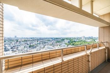 南西側バルコニーからの眺望　（眺望は永続的に保証されるものではありません）
