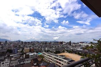 南向きバルコニーからの眺望