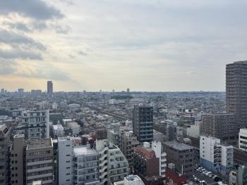 西側バルコニーからの眺望（永続的に保証されません）