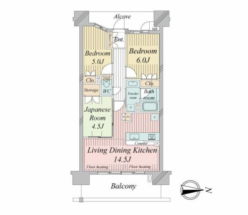 江坂駅徒歩8分、2012年2月建築、3LDK