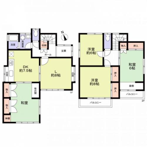 既存建物間取り(参考図) 既存建物間取り(参考図)