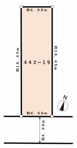 公簿面積74.77平米、南向土地！