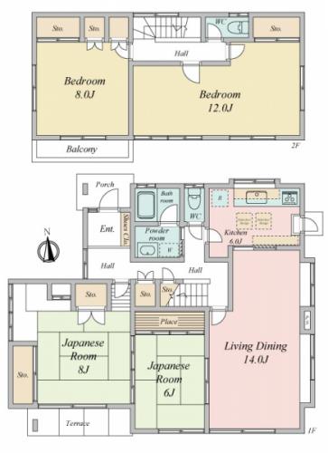 ４LDK（間仕切りで５LDK可）