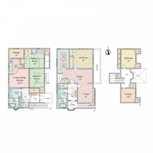 2SLDK+2SLDKの2世帯住宅！平成2年建築の注文住宅！