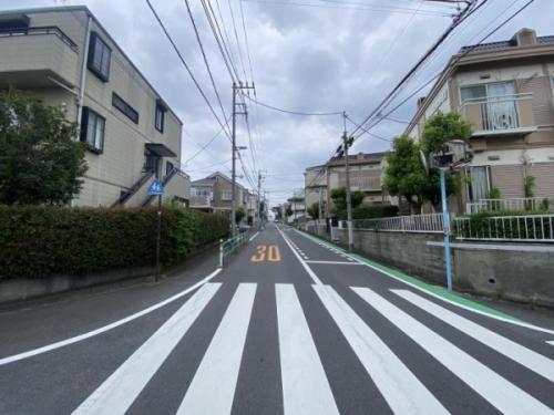 北東側道路　約8.0m