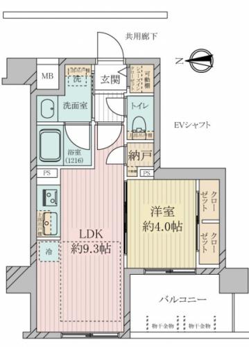 １LDKの３５．４９平米