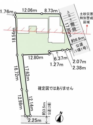 敷地と建物配置図