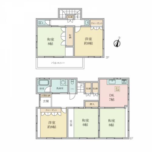 6780万円、5DK、土地面積206.13m2、建物面積120.87m2