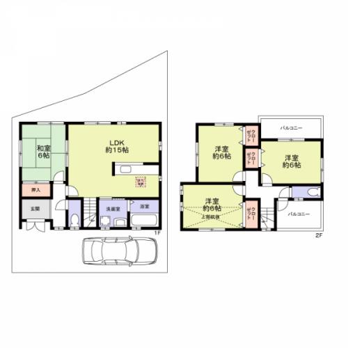 ４LDKのお家　２面バルコニー