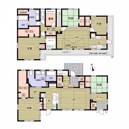 独立型の二世帯住宅で、１階はバリアフリー仕様となっております。