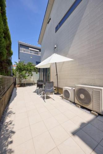 敷地　西側のお庭スペース