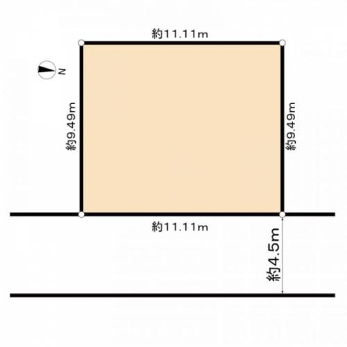 東側公道約4.5ｍございます