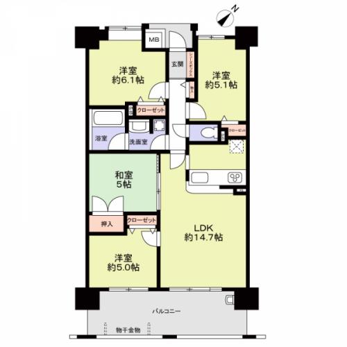 76.05平米　4LDKタイプ