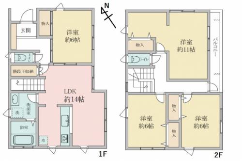 バルコニー南東向き、リフォーム履歴あり！