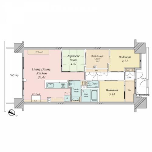 2019年9月に間取り変更などのリフォーム済みです。