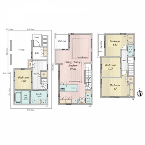 間取り図（４ＬＤＫ)