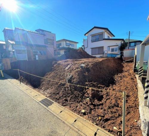 造成工事中　造成渡し