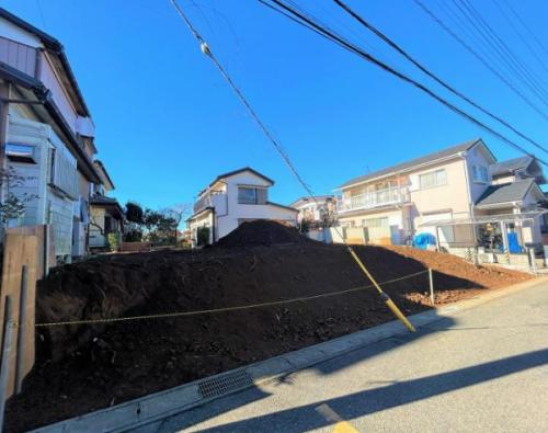 造成工事中　造成渡し