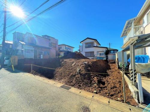 造成工事中　造成渡し