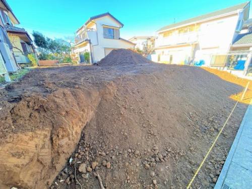 造成工事中　造成渡し