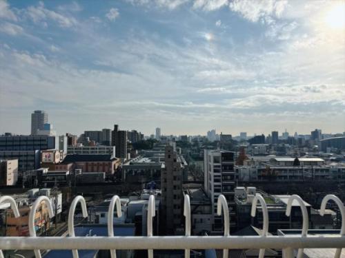 最上階(10階部分)・南向きバルコニー眺望