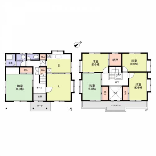 ・５ＬＤＫ＋納戸・吹き抜けあり