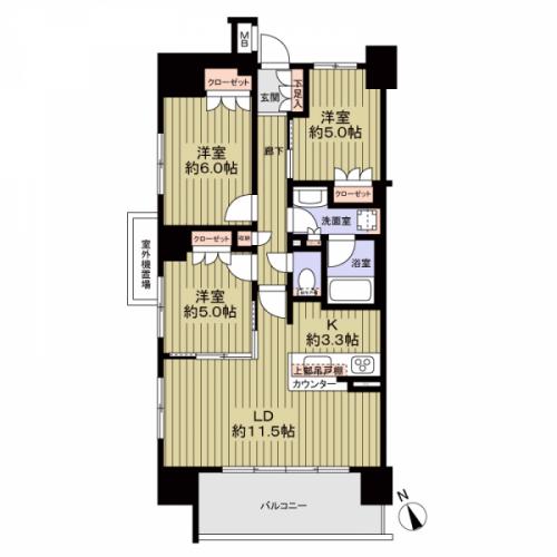 ７０平米超の３LDK