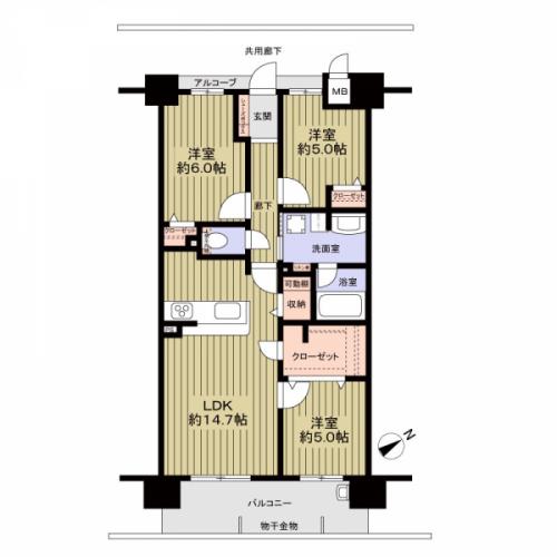 ７２平米　３LDK