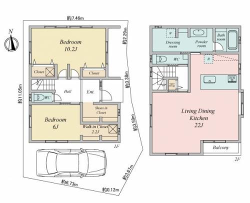 3LDKへ間取り変更可（別途工事費必）