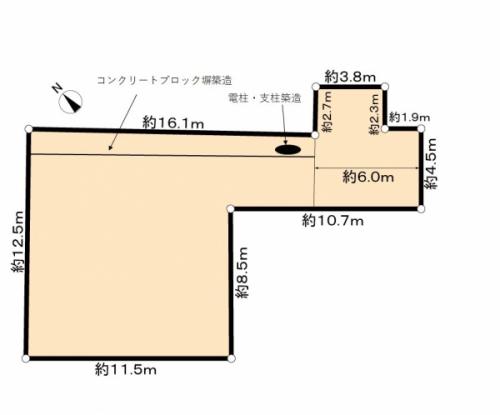 敷地面積約61坪になります！