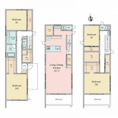 建物価格8580万円(税込)　延床面積172.23平米　4LDK