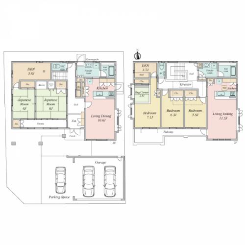 住友林業施工の二世帯住宅