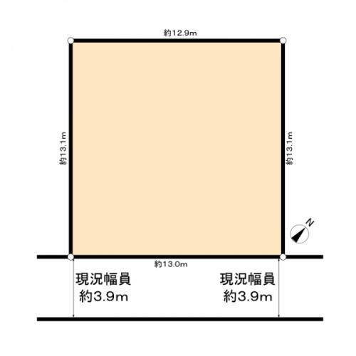 約50坪の敷地面積 約50坪の敷地面積