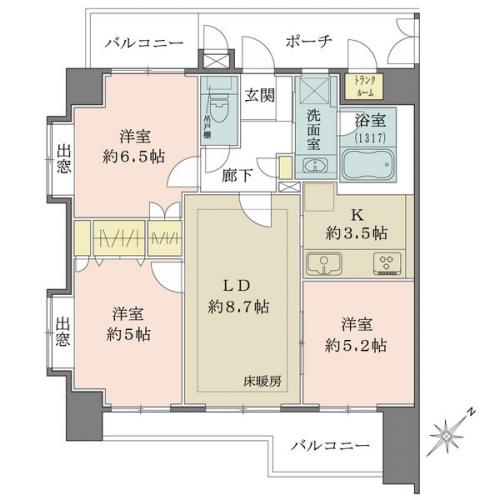 内装リフォーム済のお部屋です。