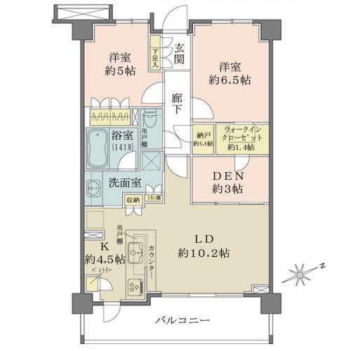 間取詳細 他 　DEN(書斎)：約3.0帖あります。