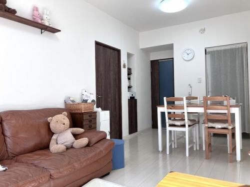 南向きの明るいリビングです