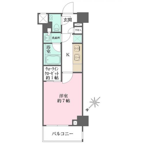 収納力のあるウォークインクローゼットがございます。